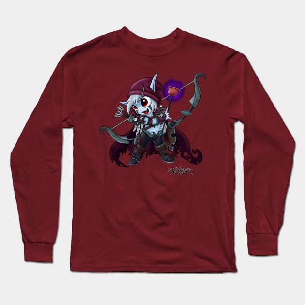 Kid Sylvanas Long Sleeve T-Shirt by Block Blasters